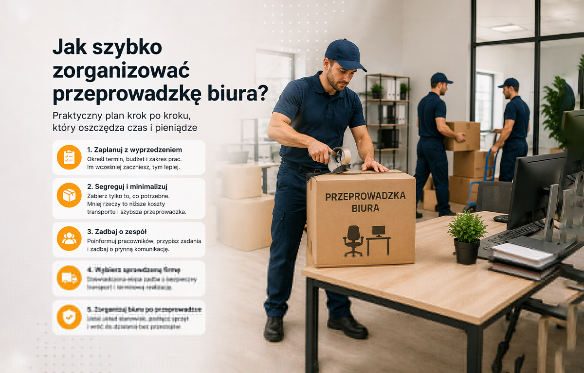 Jak szybko zorganizować przeprowadzkę biura?